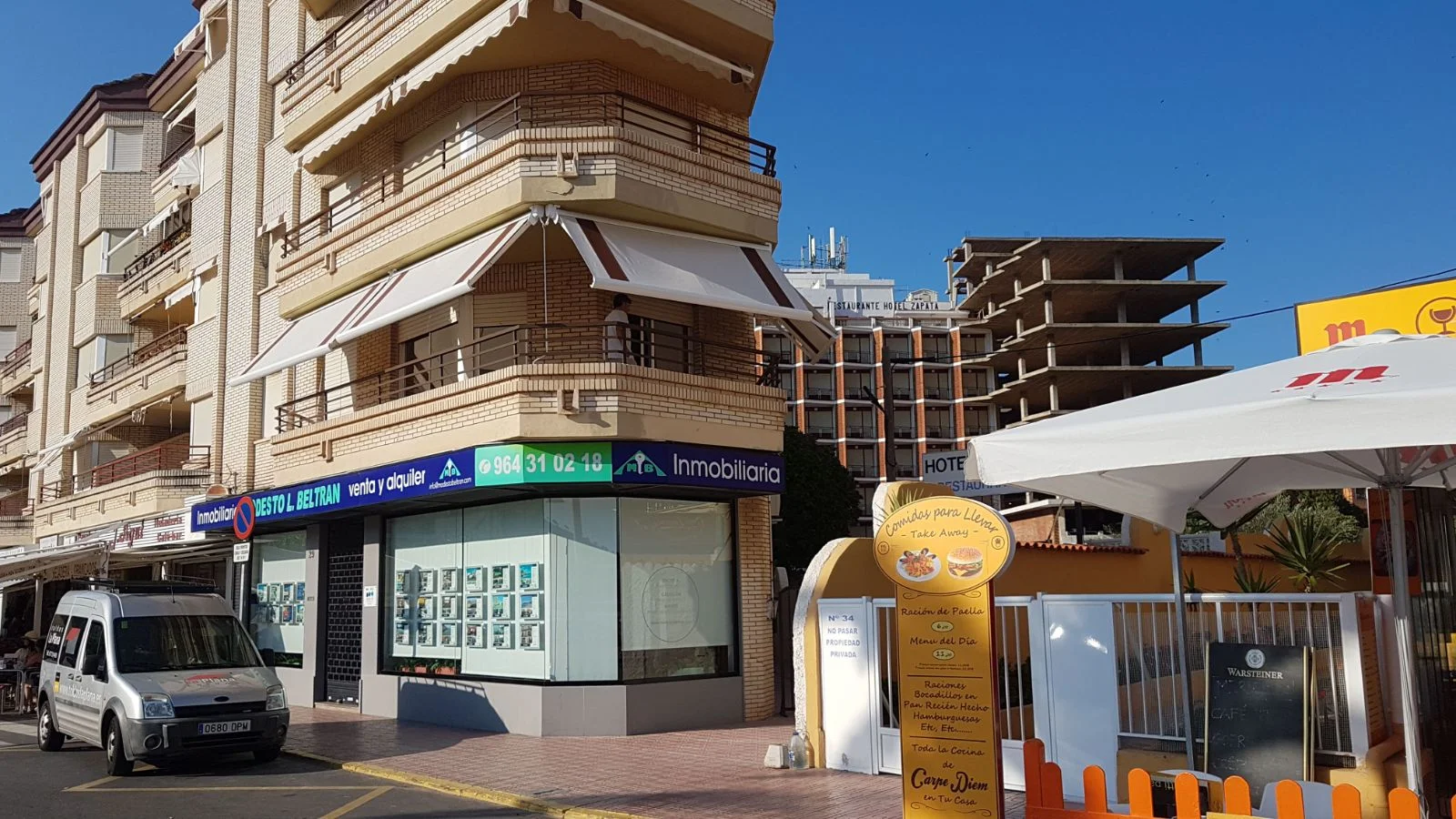 toldo de brazos extensibles