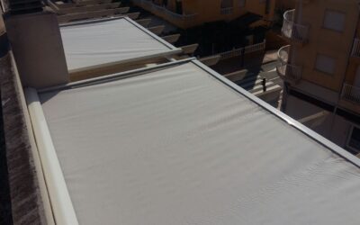 Toldo veranda doble motorizado en Alcocebre