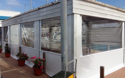 Toldos telón PVC en el puerto de Burriana + Puerto Azahar Grao Castellón